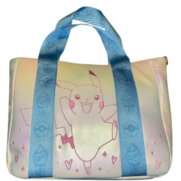 Loungefly Handbags - Loungefly Pokémon Pikachu Iridescent Tote Crossbody Bag with Coin Bag.